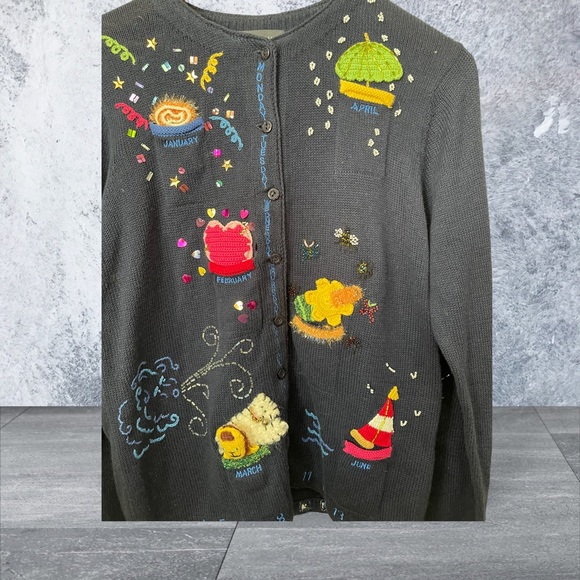 Northern Isle Cardigan Sweater. Perfect for teachers. EUC - Picture 3 of 10